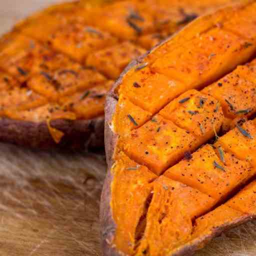 Whole 30 No Peel Baked Sweet Potato