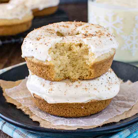 Eggnog Donuts