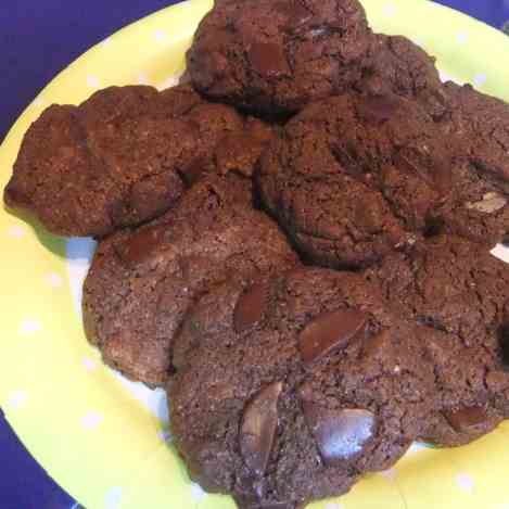 Gluten Free Chocolate Almond Cookies
