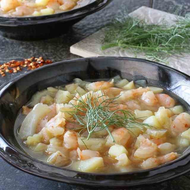 Shrimp, Potato & Fennel Chowder