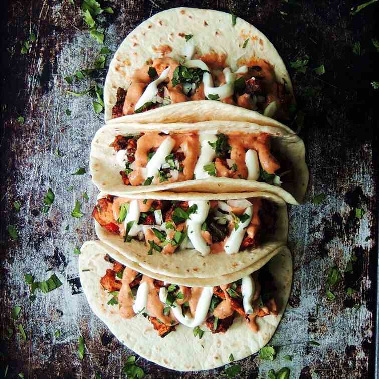 Spicy Chicken Tacos 