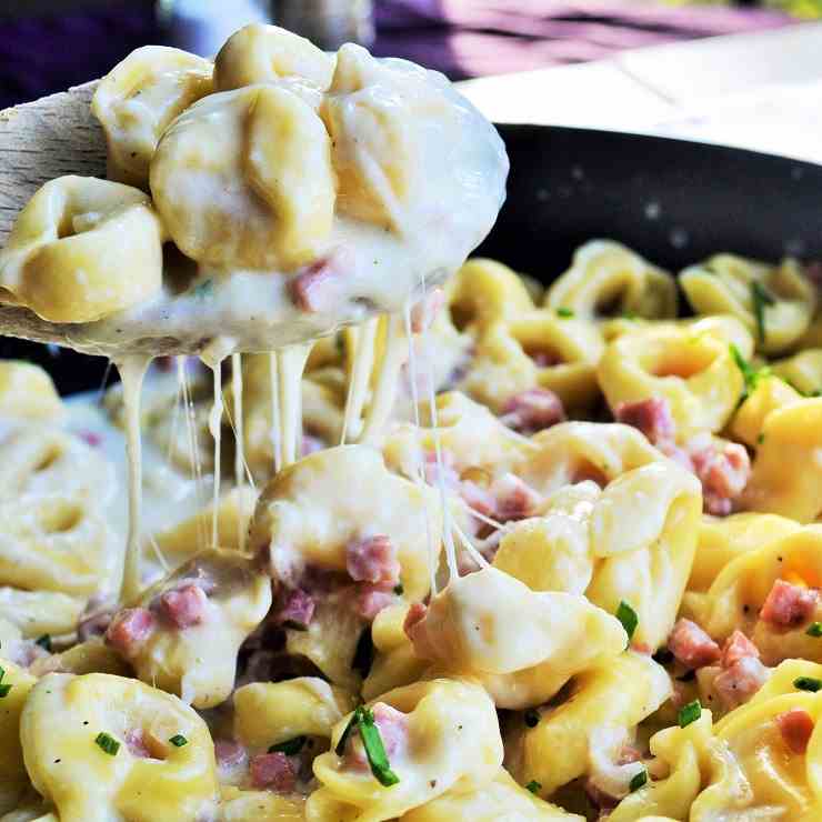 Cheese Tortellini with Ham