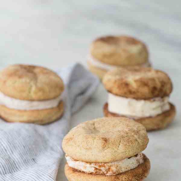 Snickerdoodle Ice Cream Sandwiches