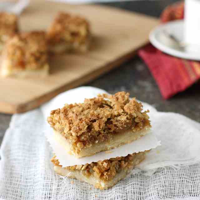 Oatmeal Butter Tart Squares