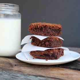 Chocolate Chocolate Fudge Brownies