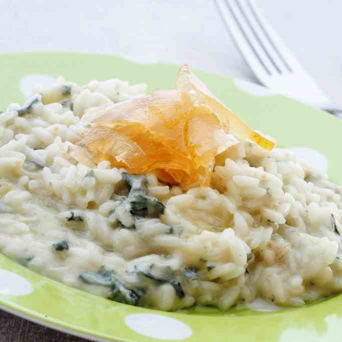 Risotto with Gorgonzola - Pear Mustard