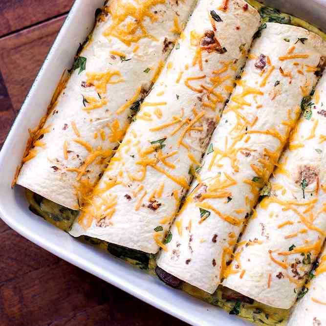 Overnight Breakfast Enchiladas