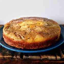 Candied Fennl Upside Down Lemon Cake