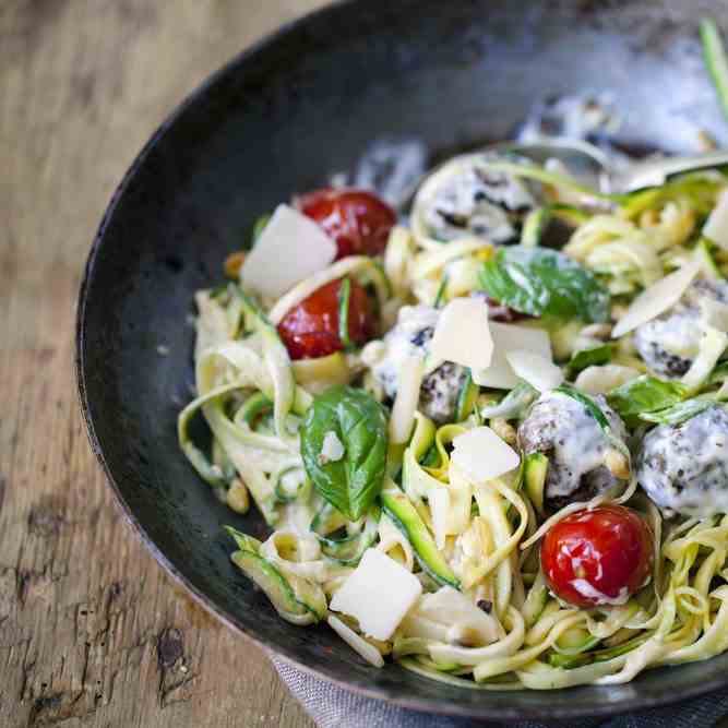 Greek Zoodle Bowls With Your Spiralizer