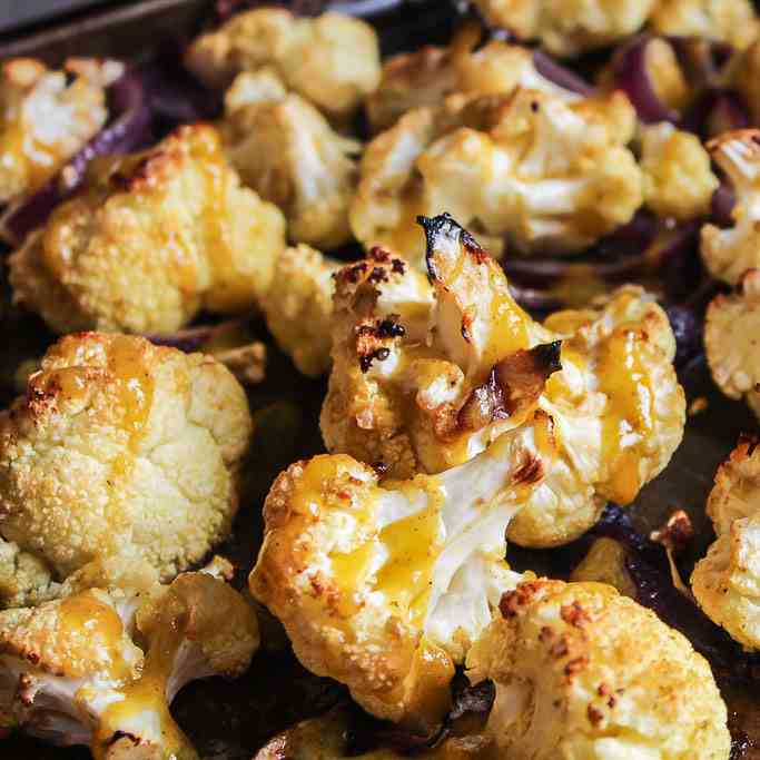 Sweet Onion Roasted Cauliflower 