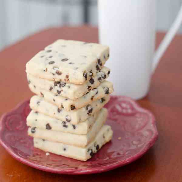 Chocolate Chip Shortbread Cookies