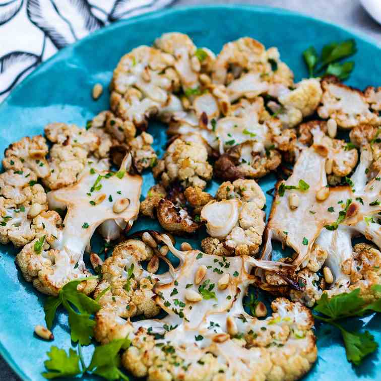 Grilled cauliflower steak