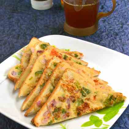 Open Rava (Semolina) Sandwich