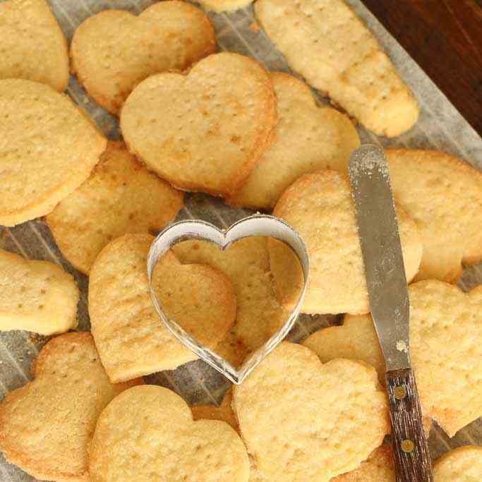 Heart Shaped Shortbread