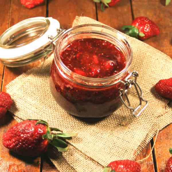 Homemade strawberry jam