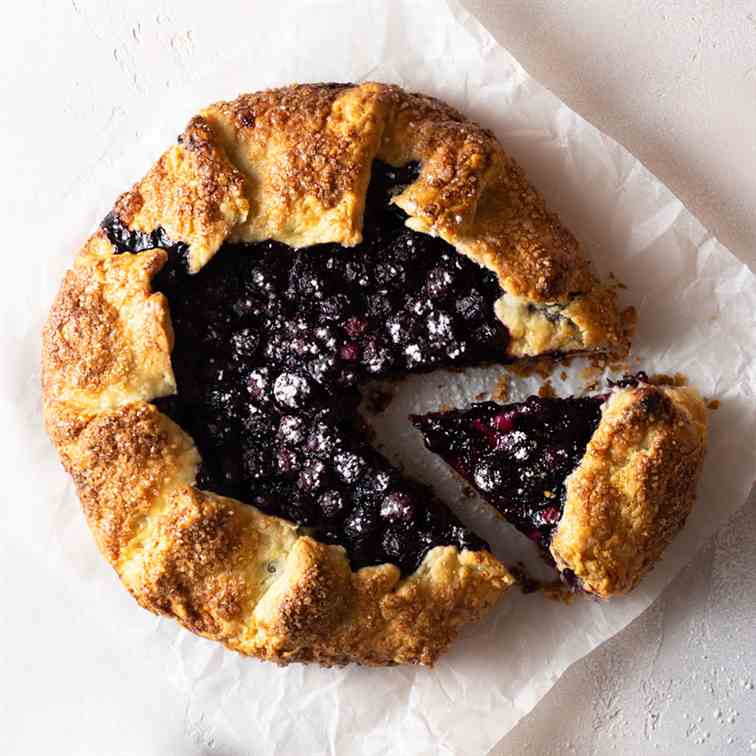 Lavender Blueberry Galette