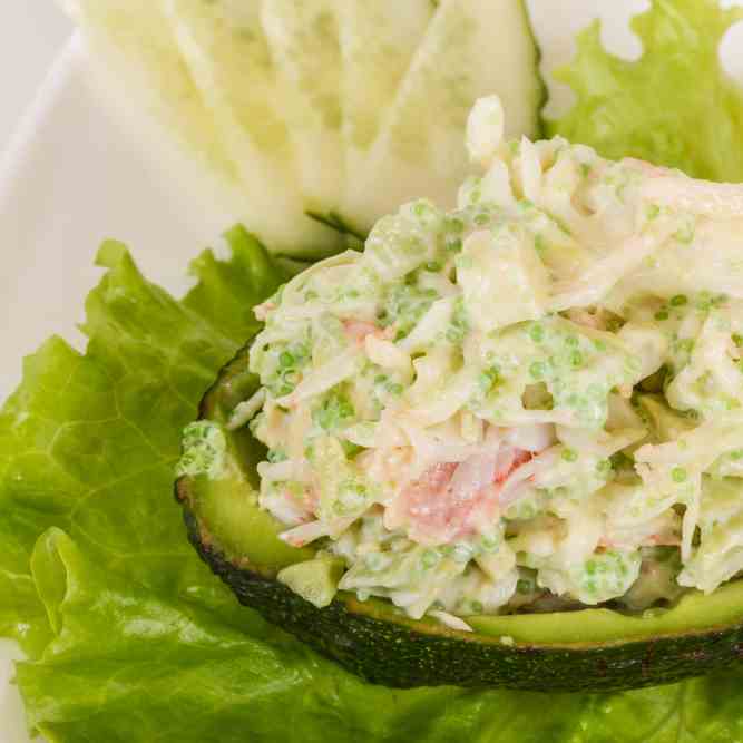 Delicious Paleo Crab Salad with Avocado