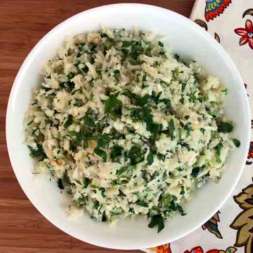 Garlic Herb Lime Cauliflower Rice