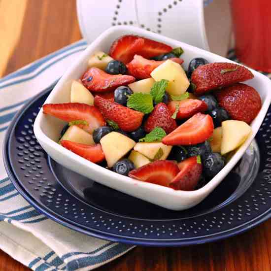 Red, White & Blueberry Fruit Salad