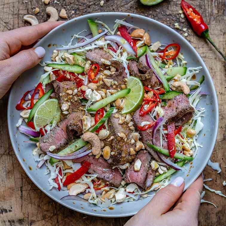 Thai Beef Salad Recipe -Keto-Paleo-Whole30