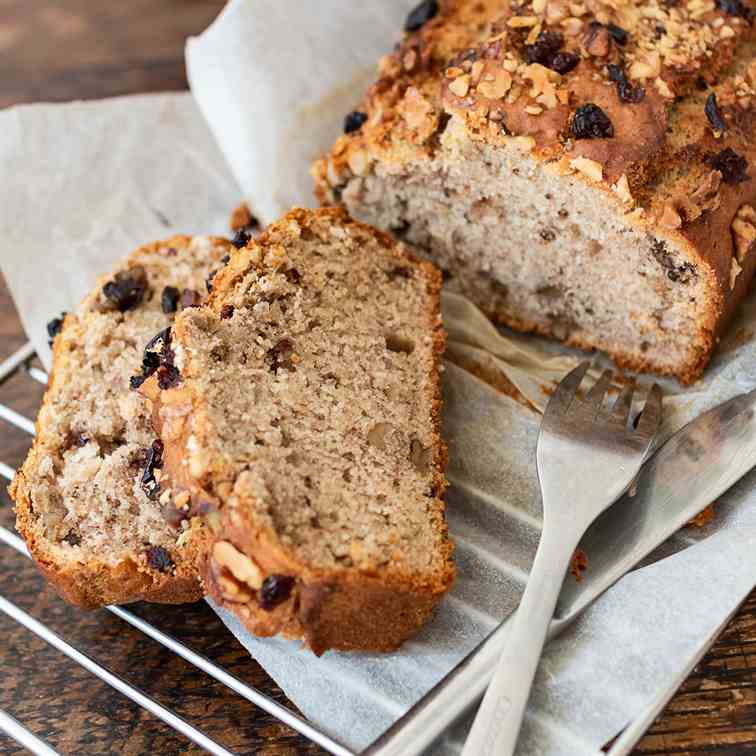 Vegan banana bread loaf