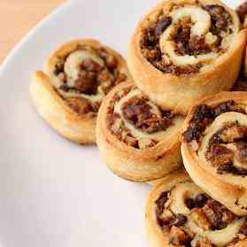 Dark Chocolate & Date Rugelach Pinwheels