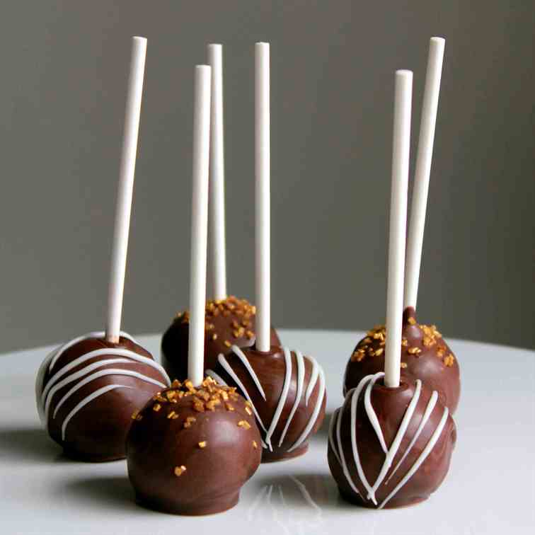 Triple chocolate cake pop