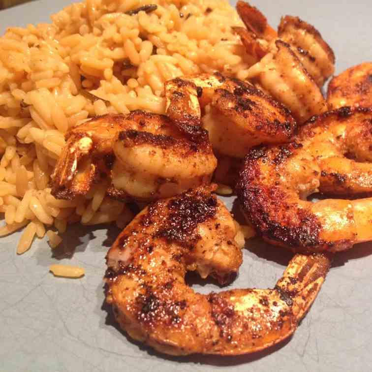 Blackened Tiger Shrimp