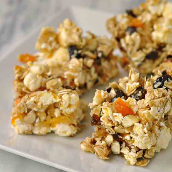 Popcorn Trail Mix Bars