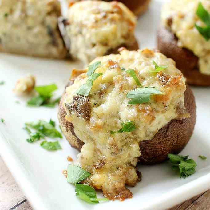 Sausage Stuffed Mushrooms