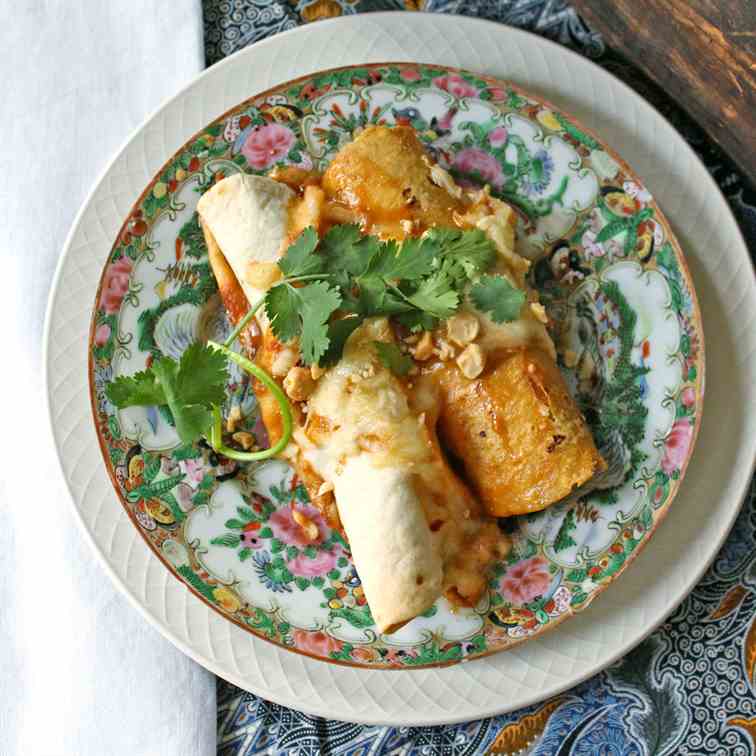 Thai Chicken Enchiladas