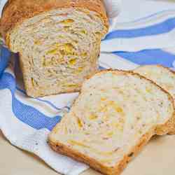 Mortadella and Cheddar Cheese Bread