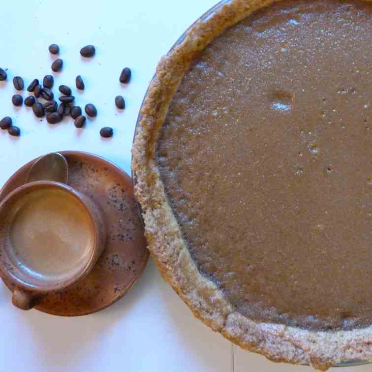 Coffee pie and vanilla crust