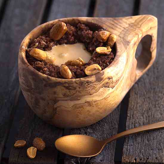 Vegan Chocolate Peanut Porridge