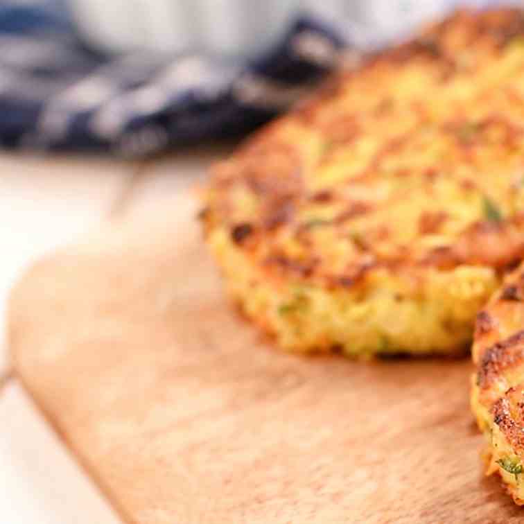 Curry-Spiked Vegetable Latkes