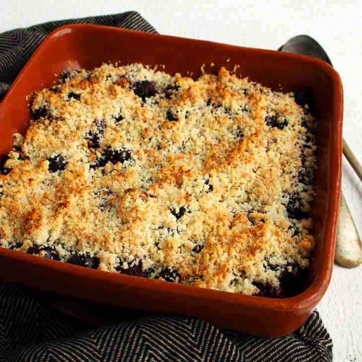 Keto Blueberry Coconut Crumble Recipe