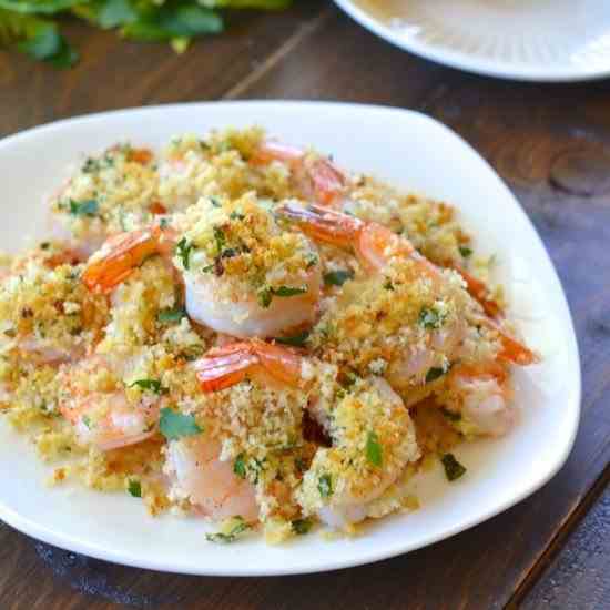 5-Ingredient Lemon Panko Shrimp