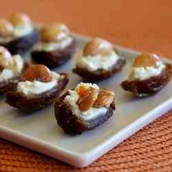 Stuffed Dates With Fennel Candied Almonds