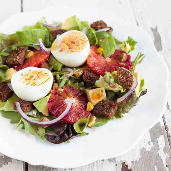 Blood orange avocado salad