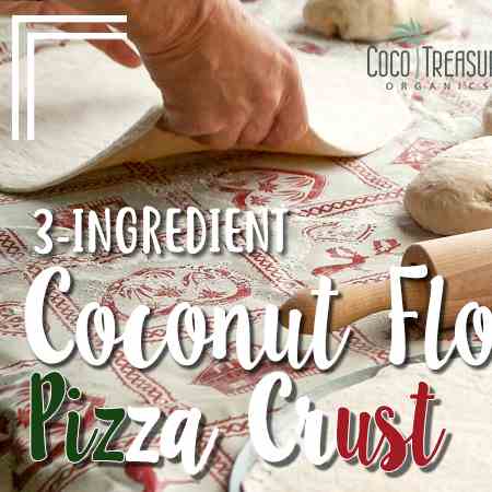 3-Ingredient Coconut Flour Pizza Crust