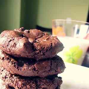 Salted Double Chocolate Cookies