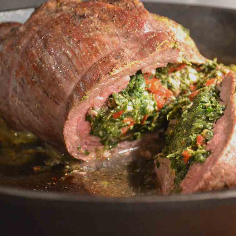 Roasted Stuffed Flank Steak