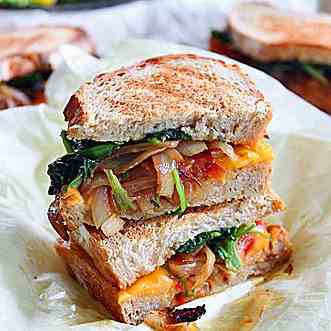 grilled cheese with veggie sandwiches