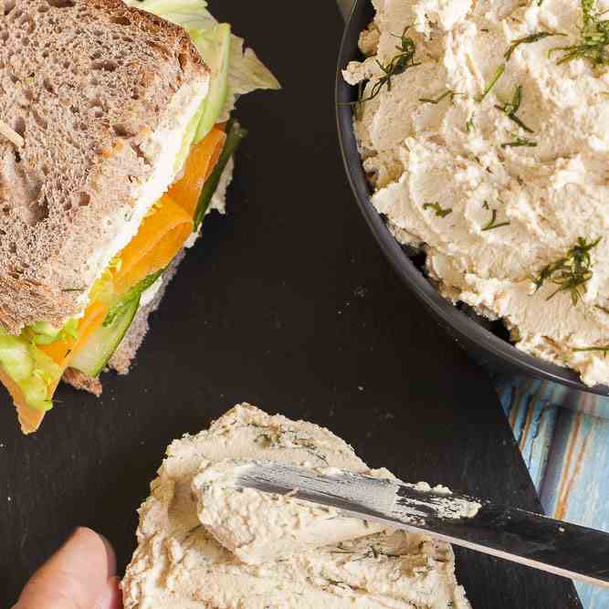 5-min Tofu Cream Cheese (Vegan - Gluten-fr