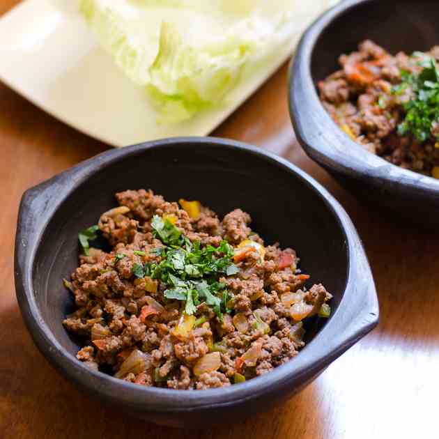 Mexican Tacos (Paleo) with Lettuce Tacos