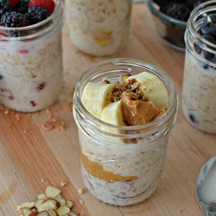 Overnight Steel Cut Oats (Four Ways)