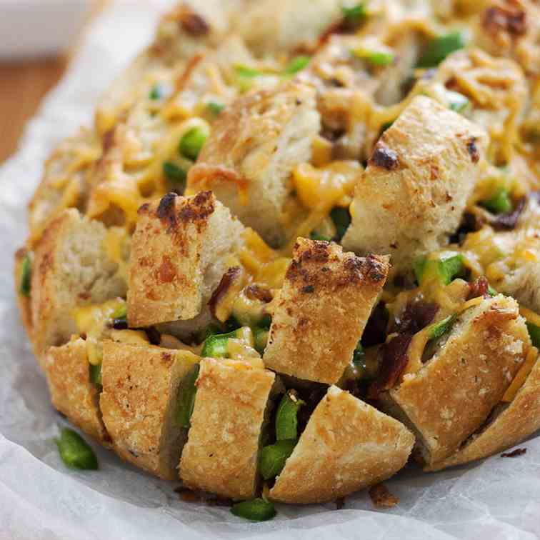 Jalapeno Popper Pull Apart Bread