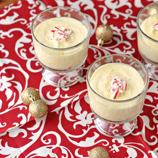 White Chocolate Peppermint Mousse