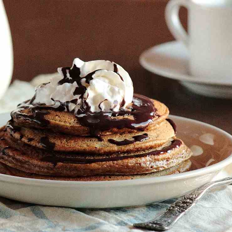 Cappuccino Pancakes & Mocha Syrup
