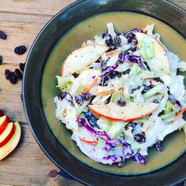 Creamy Fruit - Chickpea Coleslaw